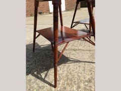 A Rare Pair of Anglo-Japanese two-tier Walnut Side Tables by Jas Shoolbred - Thumbnail 2