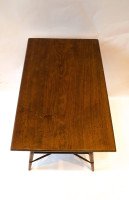 A Rare Pair of Anglo-Japanese two-tier Walnut Side Tables by Jas Shoolbred - Thumbnail 4