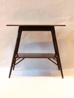 A Rare Pair of Anglo-Japanese two-tier Walnut Side Tables by Jas Shoolbred - Thumbnail 5