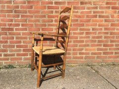 A Cotswold School Arts and Crafts Ash Armchair Attributed to Edward Gardiner - Thumbnail 5
