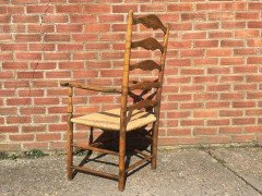 A Cotswold School Arts and Crafts Ash Armchair Attributed to Edward Gardiner - Thumbnail 6