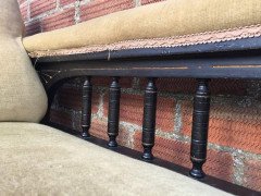 Good Quality Aesthetic Movement Ebonized and Parcel-Gilt Chaise Longue - Thumbnail 1
