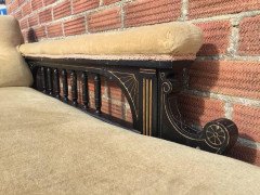 Good Quality Aesthetic Movement Ebonized and Parcel-Gilt Chaise Longue - Thumbnail 3