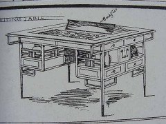 Edward William Godwin for William Watt, An Anglo-Japanese Walnut Desk. - Thumbnail 10