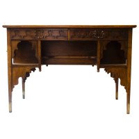 Edward William Godwin for William Watt, An Anglo-Japanese Walnut Desk. - Thumbnail 1
