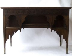 Edward William Godwin for William Watt, An Anglo-Japanese Walnut Desk. - Thumbnail 2