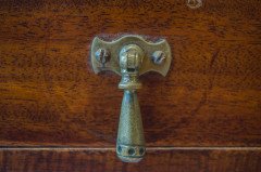 E. W. Godwin, attributed. An Anglo-Japanese Mahogany Inlaid Single Drawer Chess Table - Thumbnail 8