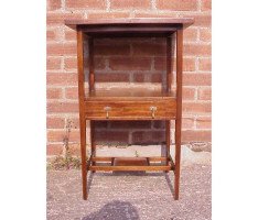 E. W. Godwin, attributed. An Anglo-Japanese Mahogany Inlaid Single Drawer Chess Table - Thumbnail 4