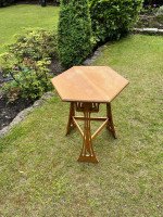 Arts and Crafts Liberty and Co 'Sigebert' Oak Side Table - Thumbnail 4