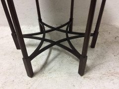 Arts & Crafts Flame Mahogany Center / Side Table in the Style of Charles Spooner - Thumbnail 1