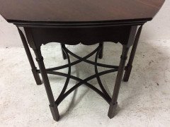 Arts & Crafts Flame Mahogany Center / Side Table in the Style of Charles Spooner - Thumbnail 2