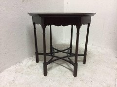 Arts & Crafts Flame Mahogany Center / Side Table in the Style of Charles Spooner - Thumbnail 4