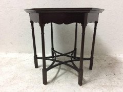 Arts & Crafts Flame Mahogany Center / Side Table in the Style of Charles Spooner - Thumbnail 5