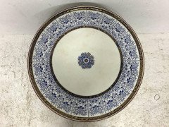 Rare Anglo-Japanese Side Table with the Original Royal Worcester Porcelain Plate - Thumbnail 5