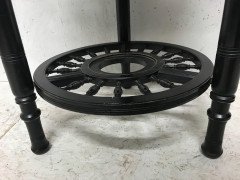 Rare Anglo-Japanese Side Table with the Original Royal Worcester Porcelain Plate - Thumbnail 4