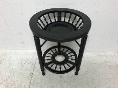 Rare Anglo-Japanese Side Table with the Original Royal Worcester Porcelain Plate - Thumbnail 2