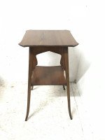Liberty & Co Attributed, an Elegant Anglo-Moorish Aesthetic Elm Side Table - Thumbnail 3