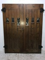M. H. Baillie Scott. an Exceptional Set of Arts & Crafts Exterior / Interior Doors - Thumbnail 8