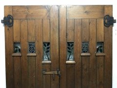 M. H. Baillie Scott. an Exceptional Set of Arts & Crafts Exterior / Interior Doors - Thumbnail 4
