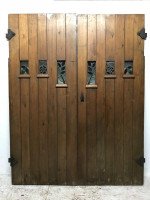 M. H. Baillie Scott. an Exceptional Set of Arts & Crafts Exterior / Interior Doors - Thumbnail 5
