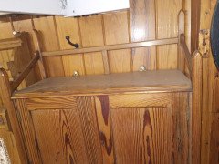 Anglo- Japanese Pitch Pine Hanging Bookcase by Howard and Sons - Thumbnail 2