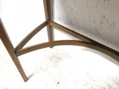 Edward Barnsley, Sycamore and Hollywood Inlaid Table with Serpentine Stretcher - Thumbnail 2