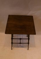 Liberty & Co, Attributed, Aesthetic Movement Ash Side Table with Bobbin Details. - Thumbnail 1