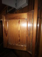 Anglo- Japanese Pitch Pine Hanging Bookcase by Howard and Sons - Thumbnail 3