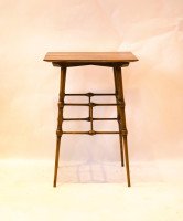 Liberty & Co, Attributed, Aesthetic Movement Ash Side Table with Bobbin Details. - Thumbnail 2
