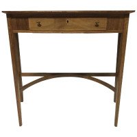 Edward Barnsley, Sycamore and Hollywood Inlaid Table with Serpentine Stretcher - Thumbnail 8