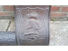 Arts & Crafts Fireplace Set with a Seat to Each Side and Matching Fire Screen - Thumbnail 4