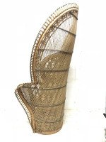 The King of Peacock Armchairs, an Original Cane Throne Armchair 1970's - Thumbnail 7
