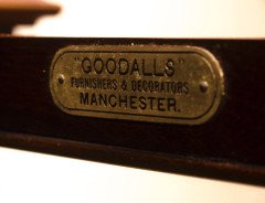 Arts & Crafts Mahogany & Inlaid Display Cabinet by E. Goodall - Thumbnail 1