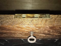 Rare Arts & Crafts Oak Linen Trunk Attributed to C R Ashbee - Thumbnail 1