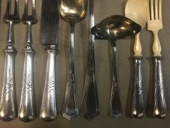 W Mf Rare Art Nouveau Silver Plated Cutlery Set for 24 Persons - Thumbnail 15