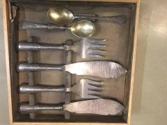 W Mf Rare Art Nouveau Silver Plated Cutlery Set for 24 Persons - Thumbnail 18