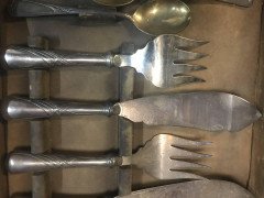 W Mf Rare Art Nouveau Silver Plated Cutlery Set for 24 Persons - Thumbnail 19