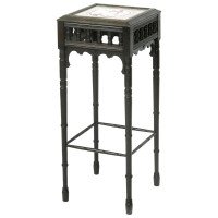 Bruce Talbert an Aesthetic Movement Ebonized Plant Stand with Inset Minton Tile - Thumbnail 1