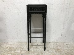Bruce Talbert an Aesthetic Movement Ebonized Plant Stand with Inset Minton Tile - Thumbnail 2