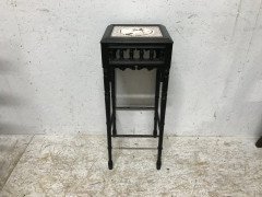 Bruce Talbert an Aesthetic Movement Ebonized Plant Stand with Inset Minton Tile - Thumbnail 3