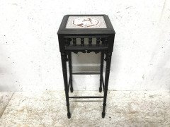 Bruce Talbert an Aesthetic Movement Ebonized Plant Stand with Inset Minton Tile - Thumbnail 4
