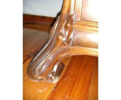 French Art Nouveau Walnut Display Cabinet - Thumbnail 9