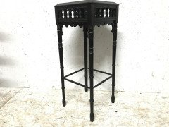 Bruce Talbert an Aesthetic Movement Ebonized Plant Stand with Inset Minton Tile - Thumbnail 5