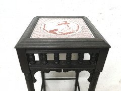 Bruce Talbert an Aesthetic Movement Ebonized Plant Stand with Inset Minton Tile - Thumbnail 6