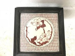 Bruce Talbert an Aesthetic Movement Ebonized Plant Stand with Inset Minton Tile - Thumbnail 8