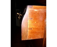 French Art Nouveau Walnut Display Cabinet - Thumbnail 13
