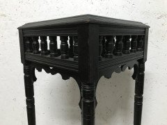 Bruce Talbert an Aesthetic Movement Ebonized Plant Stand with Inset Minton Tile - Thumbnail 10