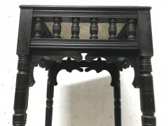 Bruce Talbert an Aesthetic Movement Ebonized Plant Stand with Inset Minton Tile - Thumbnail 11