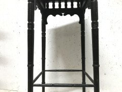 Bruce Talbert an Aesthetic Movement Ebonized Plant Stand with Inset Minton Tile - Thumbnail 12
