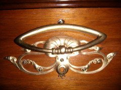 French Art Nouveau Walnut Display Cabinet - Thumbnail 16